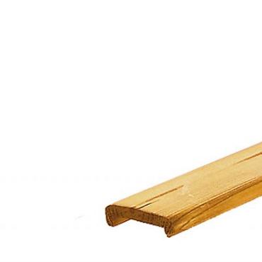 Grenen Afdeklat Met Sponning (5,1 cm) 1,9x7x181,5 cm. Platmodel Groen Geïmpregneerd. W06805 =V