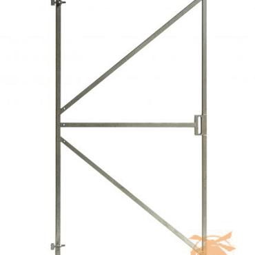 Stalen Poortframe Met Slotkast-Uitsparing   Verstelbaar Vuurverzinkt 180 x 100 cm.  A232459 =V (Let op slot : W25850)