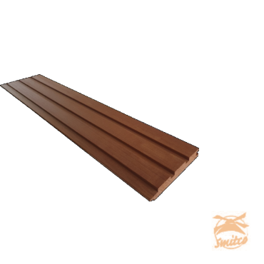 Pak van 4 stuks Thermovision Ayous geschaafd/fijnbezaagd triple profiel 2 x 14 x 305 cm, thermisch gemodificeerd. 1050408