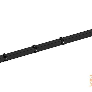 Hillfence Metalen Hoekpaal  6x6x160 cm. Zwart LET OP : BESLAG MEEGEVEN !!