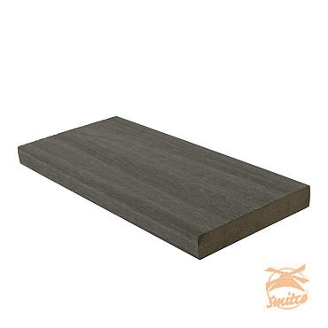 NewTechWood Composiet Co-Extrusie Kantplank Houtstructuur 2,3 x 13,8 x 300 cm. Silver Gray  1059162