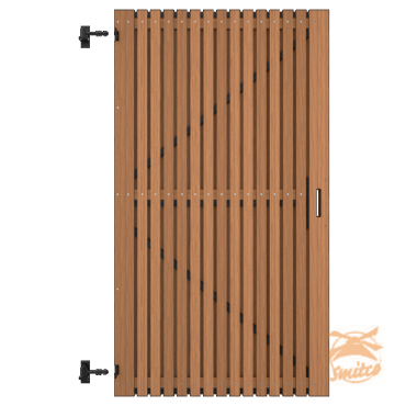 Thermovision Ayous Geschaafd Latten Deur Op Verstelbaar Frame, Verticaal, 178 X 99 cm.  1060777
