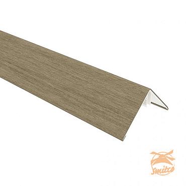 NewTechWood Aluminium Co-Extrusie Hoekprofiel Rhombus t.b.v. Wand Bekleding, 6 x 6 x 300 cm. Antique  1059189