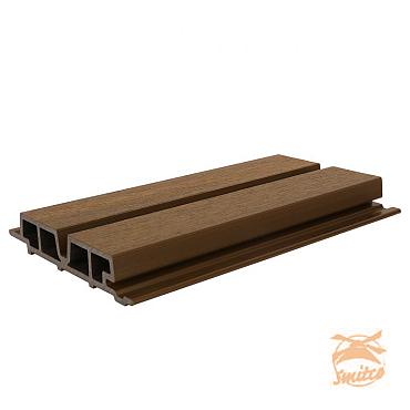 NewTechWood composiet co-extrusie wand bekleding Castellaton PRO65 3,3 x 18 x 290cm Teak.
