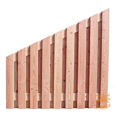 Geschaafd Douglas Afbouwscherm (19 pl.)  16 mm.  180 x 180 cm. Blank 1063114