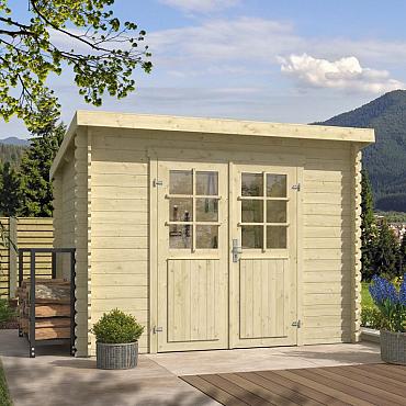 Onze Outdoor Life Overkappingen en Blokhutten worden geleverd exclusief dakbedekking, vloer en Funda