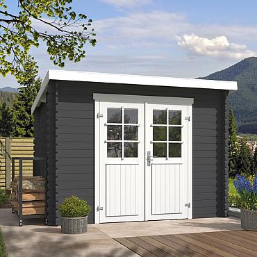 Onze Outdoor Life Overkappingen en Blokhutten worden geleverd exclusief dakbedekking, vloer en Funda