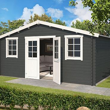 Onze Outdoor Life Overkappingen en Blokhutten worden geleverd exclusief dakbedekking, vloer en Funda