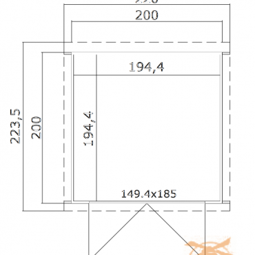 Tuinhuis Kibo 1 200x200
