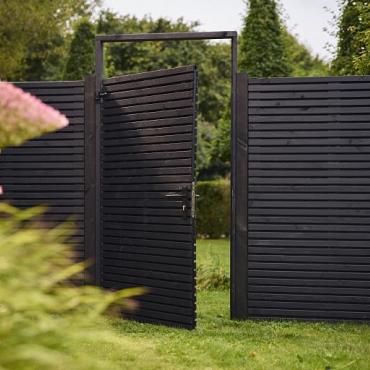 Elan Deur Excellent Zwart Gespoten Op Verstelbaar Stalen Frame 100 x 180 cm. 1064425 =V
