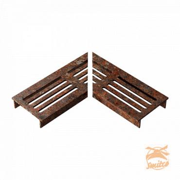 Ultra Drain Cortenline Straight Rooster L-Hoek