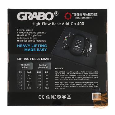 Grabo High Flow Aanzuigblad 400x400 mm