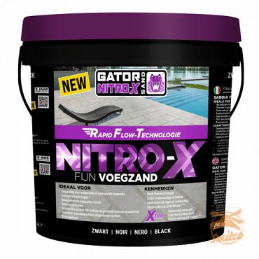 Gator Nitro X Fijn 12,5 kg. Zwart