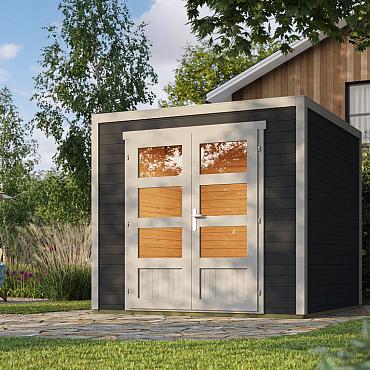 Onze Outdoor Life Overkappingen en Blokhutten worden geleverd exclusief dakbedekking, vloer en Funda