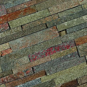 Pak á 5 st. Stonepanel Rusty Quarzite  15x60x1,5-2,5 cm