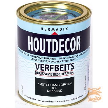 Houtdecor Dekkend 632 Amsterdams-Groen  750 ml.
