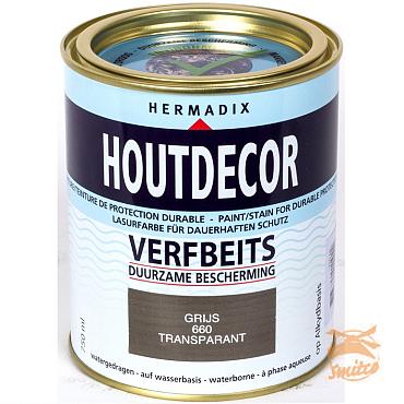 Houtdecor Transp. 660 Grijs  750 ml.