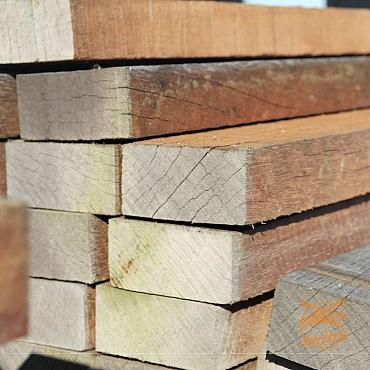 Hardhout Gording Fijnbezaagd 5x10x400