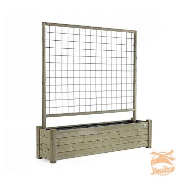 Bloembak Horst 40x180cm met rek