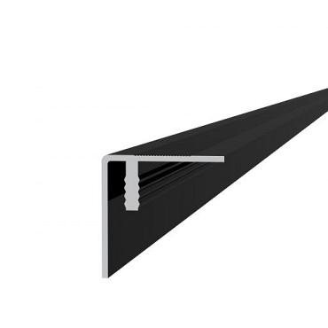 Aluminium Hoekprofiel/plint 4x4x300 cm. Antraciet  W23530