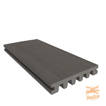 NewTechWood Composiet Co-Extrusie Enkelzijdig Dekdeel Houtstructuur 2,3 x 13,8 x 400 cm. Silver Gray  1059167