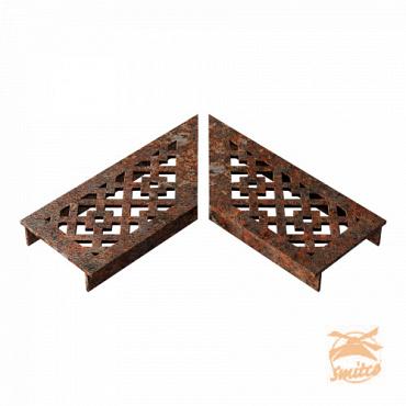 Ultra Drain Cortenline Disegno Rooster L-Hoek