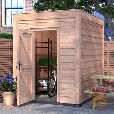 Onze Outdoor Life Overkappingen en Blokhutten worden geleverd exclusief dakbedekking, vloer en Funda