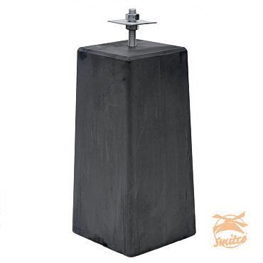 Betonpoer XL 22,5 x 22,5 x 50 cm. Taps Bovenzijde 20 x 20 cm. Flexibele Stelplaat, M20, Antraciet  1010645  UIT ASSORTIMENT !!