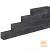 Linea Block Small GETROMMELD 12x12x60 Black
