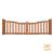 Hardhout Dubbele Poort De Luxe 85/100 x 300 incl. Beslag (bestaande uit twee delen van 85/100 x 150)  06561