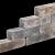 Linea Palissade 15x15x60 Getrommeld Kilimanjaro