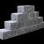 Straight Block 35X20X15 Cm. Mount Everest