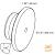 DISC WALL 100-230V Black