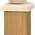 Paalornament Peer 8 x 8 cm. Hout