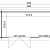 Tuinhuis Amira 380x175 Onbehandeld