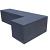 Patio Stapelblok Hoekblok Antraciet 60x15x15cm strak