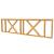 Douglas Hekwerk Met Kruis Type C, 278,5 x 73 cm. Onbehandeld  1010265