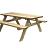 Picknicktafel Easy, 42 mm. Dik, Bladmaat 180 x 70 cm. W11010
