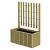 Elan Trellisbloembak, 89 x 42 x 42 cm. Hoogte 130 cm. Groen Geïmpregneerd  1063081 (W636487)