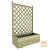 Bloembak Met Rechttrellis 140 x 90 x 40 cm. (HxBxD) 1003339 (W639109)