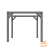 Vuren Pergola Schaduwdoek Houtpakket 300 x 300 cm. t.b.v. Strakdoek 292 x 292 cm. Zwart Gedompeld  1050424