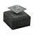 Betonpoer Tegel 18 x 18 x 10 cm, schroefdraad M20, antraciet. 1001205