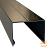 Aluminium Afdekkap Met Sponning (5,1 cm) 4,5 x 6,1 x 179,5 cm. Zwart RAL 9005.  1060251
