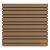 NewTechWood Composiet Co-Extrusie Wand Bekleding Castellation 4325 Profiel, 2,5 x 19,6 x 290 cm. Teak  1060374
