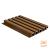 NewTechWood Composiet Co-Extrusie Wand Bekleding Castellation 25 Profiel, 2,5 x 19,6 x 290 cm. Teak  1059175