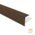 NewTechWood Aluminium Co-Extrusie Eindprofiel Rhombus t.b.v. Wand Bekleding, 5 x 5 x 300 cm. Ipe  1059182