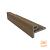 NewTechWood Composiet Co-Extrusie Eindprofiel Castellation t.b.v. Wand Bekleding, 7 x 5 x 300 cm. Teak  1060365