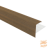 NewTechWood Aluminium Co-Extrusie Eindprofiel Rhombus t.b.v. Wand Bekleding, 5 x 5 x 300 cm. Teak  1059183