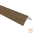 NewTechWood Aluminium Co-Extrusie Hoekprofiel Rhombus t.b.v. Wand Bekleding, 6 x 6 x 300 cm. Teak  1059188