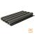 NewTechWood composiet co-extrusie wand bekleding rhombus profiel, 3,3 x 21,5 x 230 cm, Silver Gray.